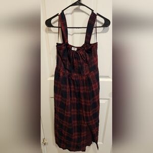 Plaid Sleeveless Dress